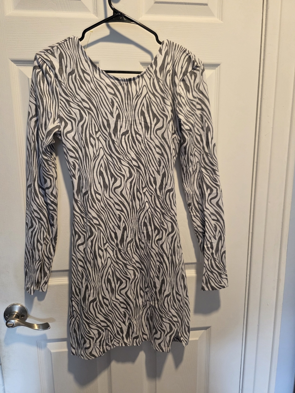 Summer Dress - Sage/White Zebra Print